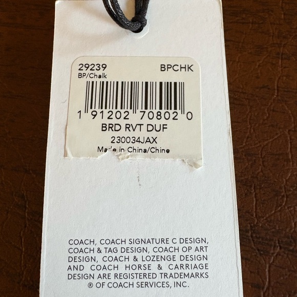Coach Cream Leather Women's Bag - Picture 12 of 12